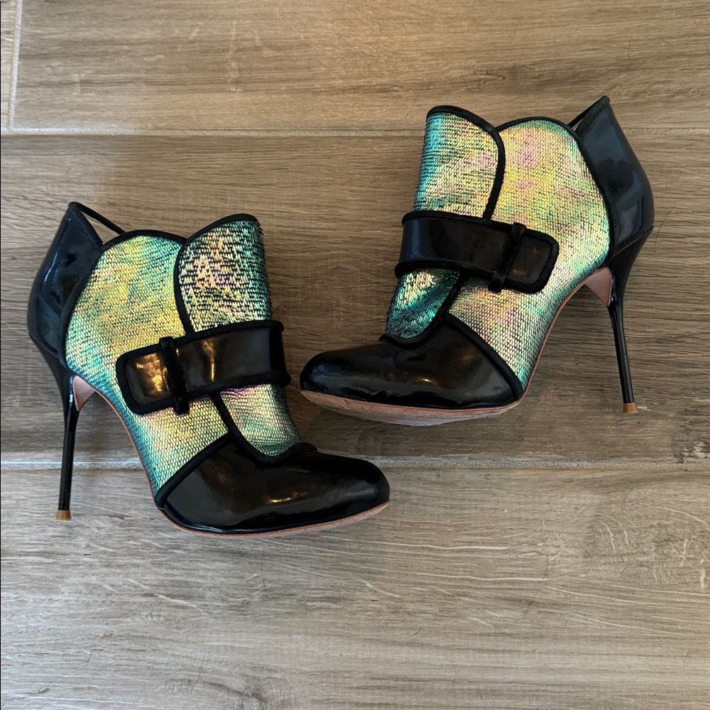 Sophia Webster 37 1/2 (7) Amis Holographic Mermaid booties